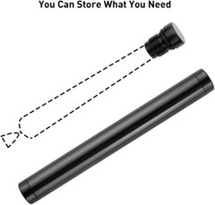 Lontimego 5 Pack Metal Storage Tube Container, Waterproof Holder Case Tube…