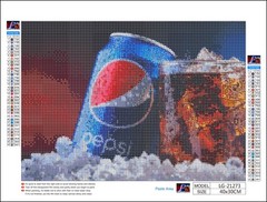 Pepsi DIY Full Round Drill 30x40cm Diamond Painting