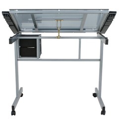 Drafting Table Art Desk Artist Drawing Table Adjustable Craft Table with Stool