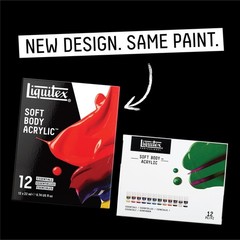 Liquitex Professional Soft Body Acrylic 8.88 Fl Oz (Pack of 1), 12 Colors