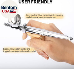 Airbrush Guns for Painting, Double Action Trigger Airbrush Kit with 0.3Mm/0.5Mm/
