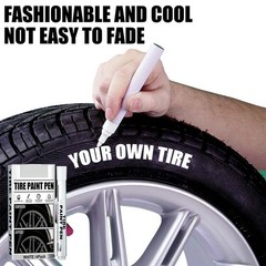 Car Tire White Paint Marker Pen Oil-Based Ink Smooth Flow Valve Structure