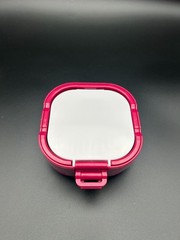 Airtight Watercolor Palette (16-Well) with Lid & PINK Collapsible Brush Basin
