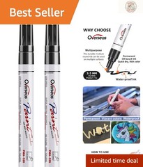 Versatile 2 Pack of Black Paint Markers – Don’t Settle for Average Art Supplies!
