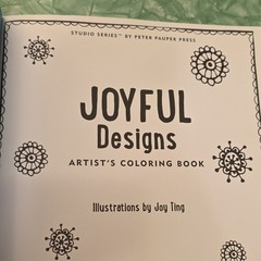 Peter Pauper Press Joyful Designs Artist Coloring Book by Joy Ting, Floral