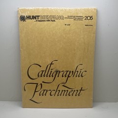 Sealed Hunt Bienfang Calligraphic Parchment pad, model number 205