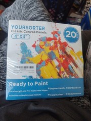 20 Pack Mini Canvas 4×4 Inch Small Painting Canvases for Beginners Art Set NEW