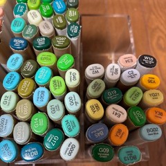 Copic Sketch Markers Set with Case Manga Anime Drawing Marker Pen Japan Used