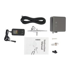 High Pressure Airbrushing Tool Kit Air Brush Tools With Air Compressor Gray