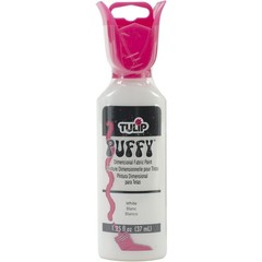 Tulip Dimensional Fabric Paint 1-1/4 Ounces-Puffy-White Puffy White