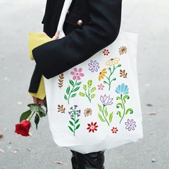1Bag 1set 1Pc PET Hollow Out Drawing Painting Stencils with 1Pc Art Paint