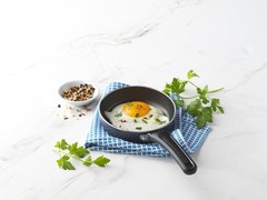 Goodcook Everyday Nonstick Aluminum 4.6″ Round Mini Frying Pan, Black