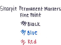 Sharpie Fine Point Markers, Pack of 5, Assorted Colors