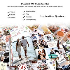 Vision Board Kit 1400+ Pieces Magazines Pictures Quotes Positive Affirmations