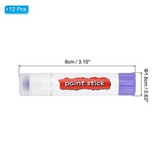 Solid Tempera Paints, 12 Pcs Washable Paint Sticks Paint Pens, Light Purple