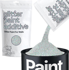 Silver Holographic Glitter Paint Additive for Walls 100G / 3.5Oz | Glitter Addit