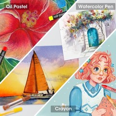Complete 240-Piece Art Set with Oil Pastels and Easel – Inspire Your Creativity