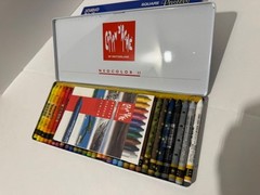 vintage caran d’ache ii 30 piece NEVER USED & studio basics half sticks 48 lot