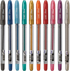 Shine glitter gel pen 10 pk – Assorted