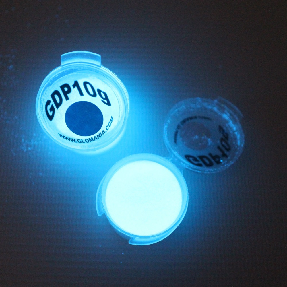BLUE Glow in the Dark Pigment Powder 10g, Daytime Invisible, Resin Coating, Art