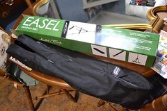 BRAND NEW BLACK ALUMINUM FIELD ART PAINTING EASEL W/ CARRYING BAG & WARRANTY