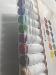 Sketch Marker Set, 12 Colors Premiere Markers By Nicole, Brush & Chisel Tip