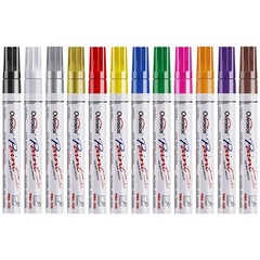 Paint Markers Pens, 12 Colors Painting Marker on Almost Anything, Quick Dry a…