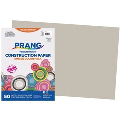 SunWorks Heavyweight Grey Construction Paper 50 Sheets for Arts and Crafts