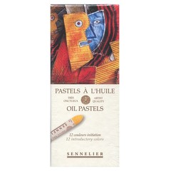 French Oil Pastels by Sennelier 6 Color Discovery Set for Professional Artists