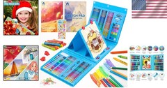Complete 240-Piece Art Set with Oil Pastels and Easel – Inspire Your Creativity