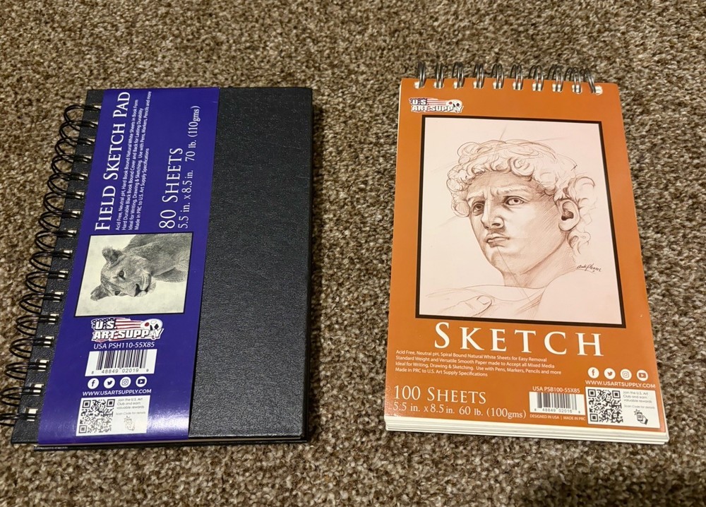 Two Brand New Sketch Books Drawing and Painting for Beginners