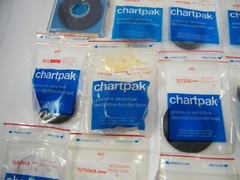 CHARTPAK PRESSURE SENSITIVE DECORATIVE BORDER TAPE LOT OF 33 SOLD AS IS