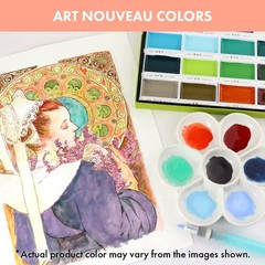 Kuretake GANSAI TAMBI Watercolor Paint 24 Count (Pack of 1), 24 colors set