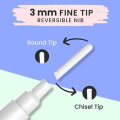 Chalkola White Chalk Pens – White Dry Erase Liquid Chalk Pens for Chalkboard