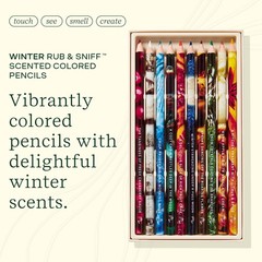 Lifelines Scented Colored Pencils, 10-Pack Winter – Rub & Sniff Color Pencils…