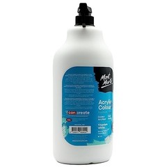 Acrylic Paint 1/2 Gallon Titanium White – Fast Drying, Excellent Coverage, Pump