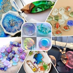 Epoxy Resin Pigment – 30 Colors Transparent UV Resina Dye, Highly Concentrate…