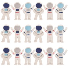 24PCS Small Spaceman Erasers Cartoon Astronaut Erasers Portable Erasers