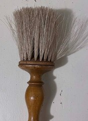 Lot of 6 Vintage Antique Paint Brushes Wood Handle Horse Hair