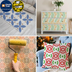 Wall Stencils for Painting Large Pattern, 4PCS 8 Inch 8 inch, Geometric