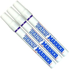 Paint Markers Oil-based Pen Permanent Waterproof 1 Count (Pack of 3), Purple