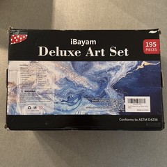 iBayam Deluxe Art Set, 195-Pack Artist Gift Box, Arts and Crafts Drawing Paintin