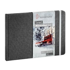 Hahnemuhle Toned Watercolour Book – A6, A5, 14×14 cm – Beige or Grey