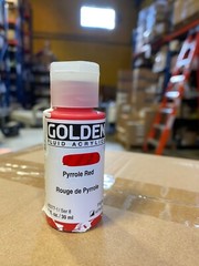 Golden Fluid Acrylic Paint 1 Ounce-Red Oxide, Pack of 1