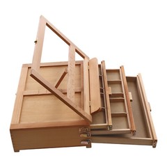 Adjustable Storage Box Easel,Painting Board Stand with Drawers,Storage Box Easel