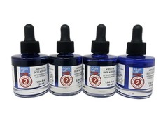 Artist’s Loft Acrylic Ink Ultramarine Blue 30ml Level 2 Lot Of 4 Bottles