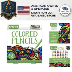 Deluxe 50-Count Colored Pencils for Adults – Fine Point, Non-Toxic Art Set