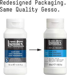 Professional Gesso Surface Prep Medium, 118Ml (4-Oz), Clear