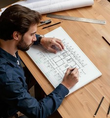 Isometric Graph Paper, 11″X17″ Dot Grid Paper, 0.25″ Grid, 50 Sheets Landscape,