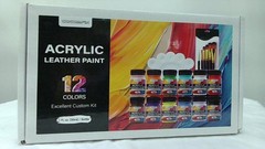 Acrylic Leather Paint For Shoe Painting- 12 Colors Leather Paint